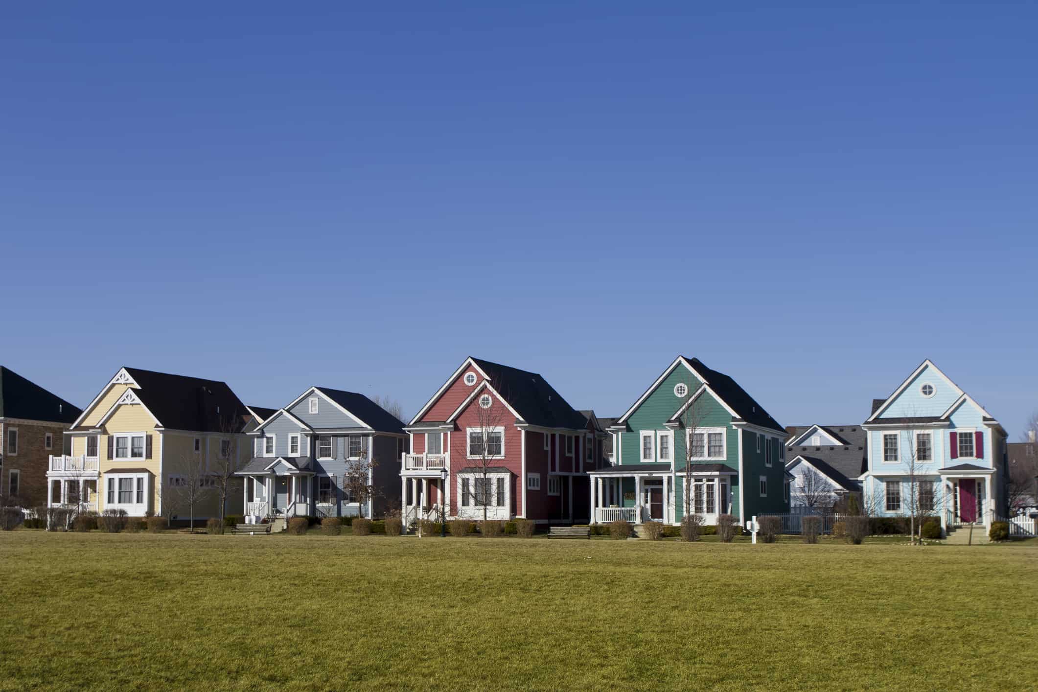 a large lawn in front of a house